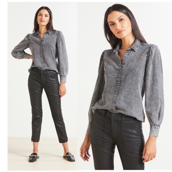 Rails Tops - NWT • Rails • Angelica Acid Wash Button Down Top